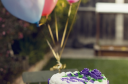 Angel Cake & Balloons